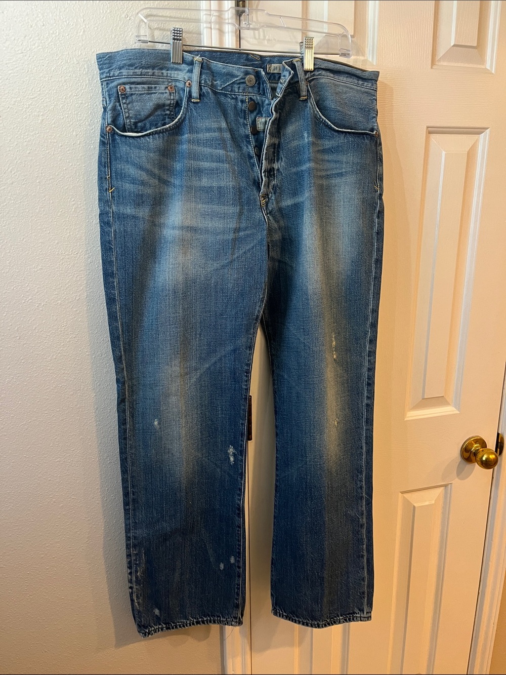 Polo by Ralph Lauren Distressed Blue Straight Jeans